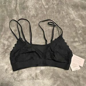 Unlined Lace Bralette-Auden-Black-XS